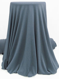 Air Force Blue Polyester/Spandex Power Grid Fleece Knit - Polartec - 60W