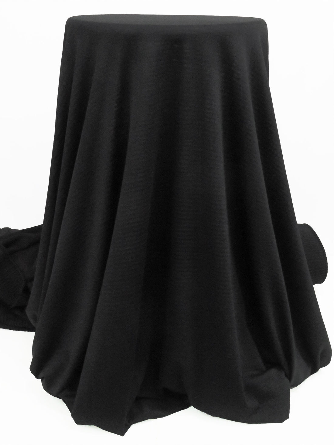 Cauldron Black Polyester/Spandex Power Grid Fleece Knit - Polartec - 60W