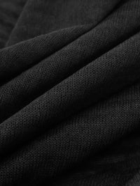 Dark Charcoal Gray Polyester/Spandex Power Grid Fleece Knit - Polartec - 64W