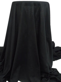 Dark Charcoal Gray Polyester/Spandex Power Grid Fleece Knit - Polartec - 64W