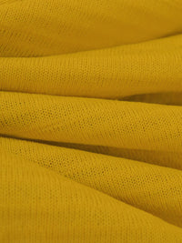 Goldenrod Polyester/Spandex Power Grid Fleece Knit - Polartec - 65W