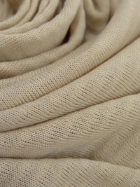 Tan Polyester/Spandex Power Grid Fleece Knit - Polartec - 64W