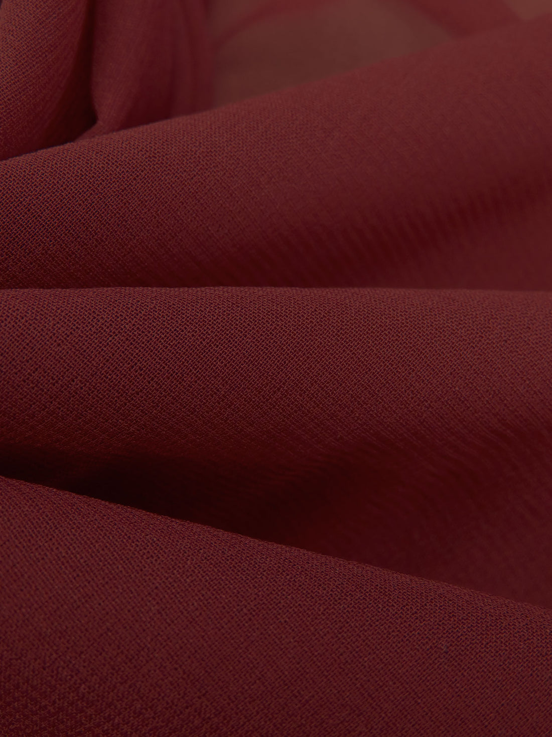 Royal Maroon Silk/Spandex Stretch Chiffon - NY Designer - 52W