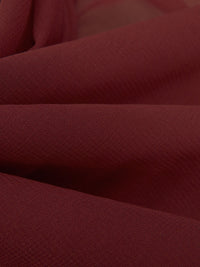 Royal Maroon Silk/Spandex Stretch Chiffon - NY Designer - 52W