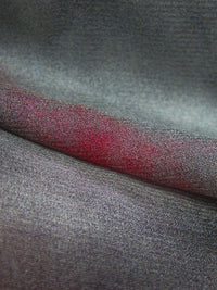 Black/Dark Gray/Scarlet/Multi Silk/Spandex Giant Floral Print Stretch Chiffon - NY Designer - 52W
