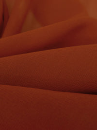 Dark Rust Orange Silk/Spandex Stretch Chiffon - NY Designer - 53W