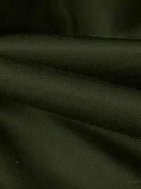Dark Army Green 100% Silk Charmeuse - NY Designer - 44W