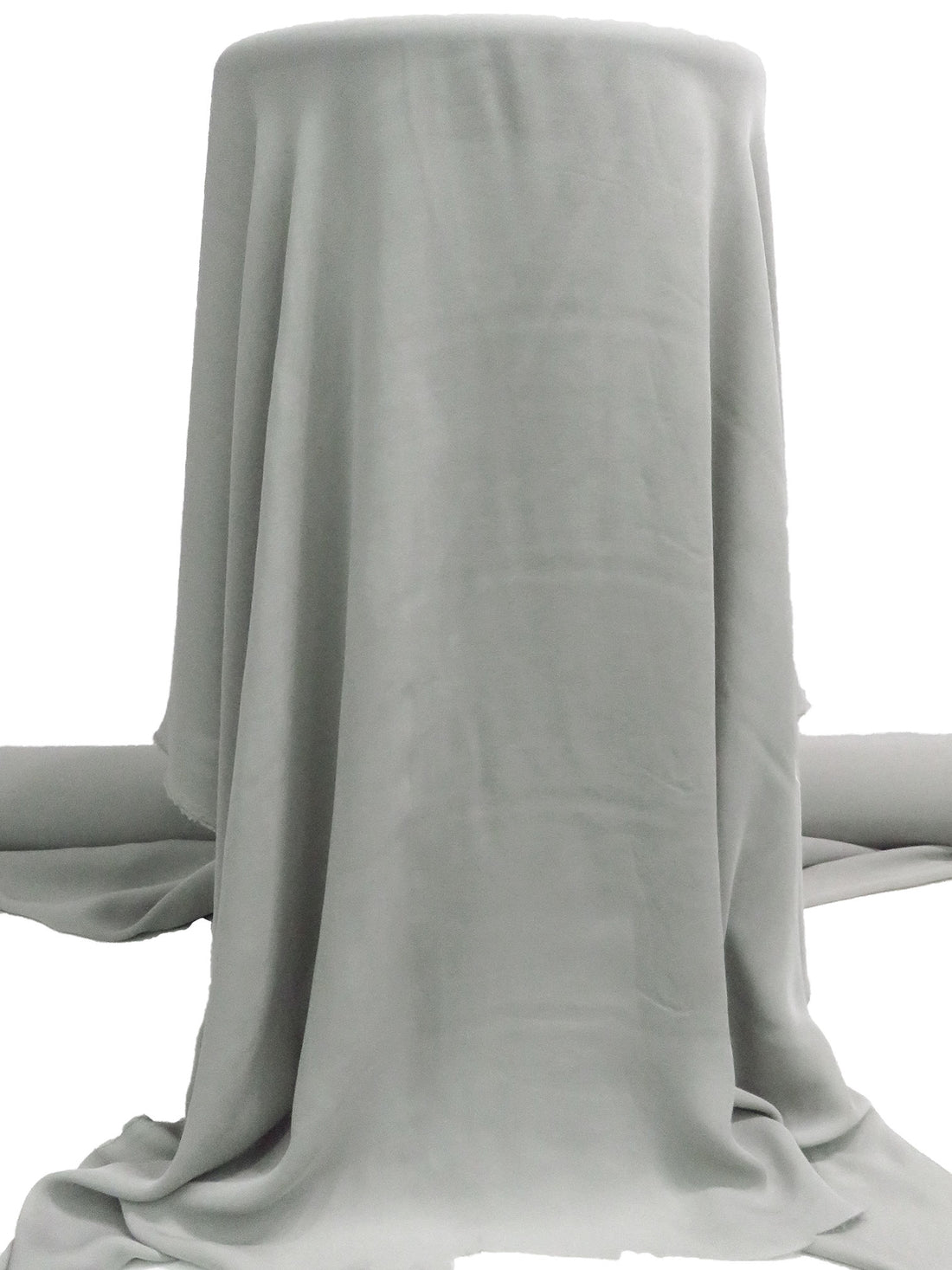 Silver Foil 100% Silk Double Georgette - NY Designer - 42W