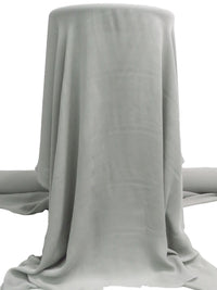 Silver Foil 100% Silk Double Georgette - NY Designer - 42W