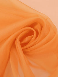 Vivid Tangelo 100% Silk Organza - NY Designer - 42W