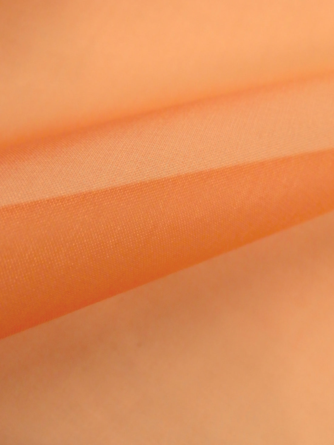 Vivid Tangelo 100% Silk Organza - NY Designer - 42W