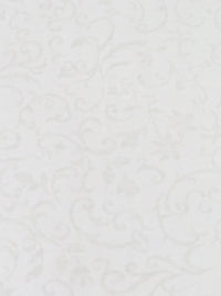 White Cotton/Polyester/Lycra Scrollwork Burnout Jersey Knit 58W