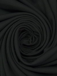 Dark Charcoal Gray 100% Polyester Performance Grid Activewear Knit - Polartec - 62W