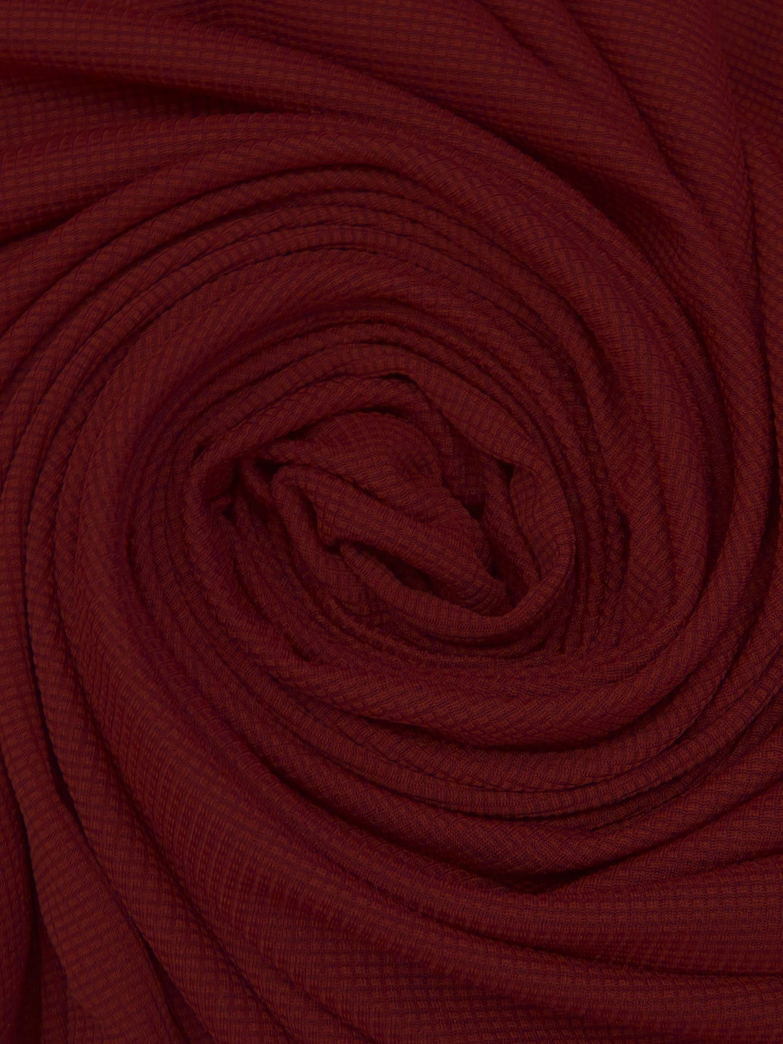 Dark Maroon 100% Polyester Performance Grid Activewear Knit - Polartec - 60W