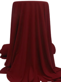 Dark Maroon 100% Polyester Performance Grid Activewear Knit - Polartec - 60W