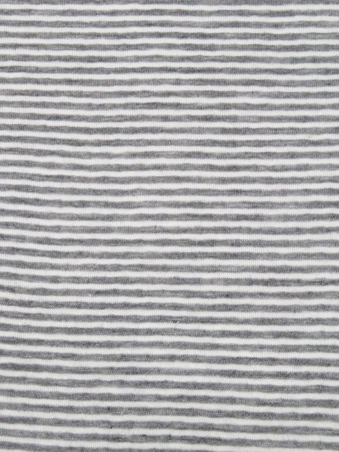 Iron Gray/White Cotton/Polyester Reversible Horizontal Stripe Weave Double Weave Knit 60W