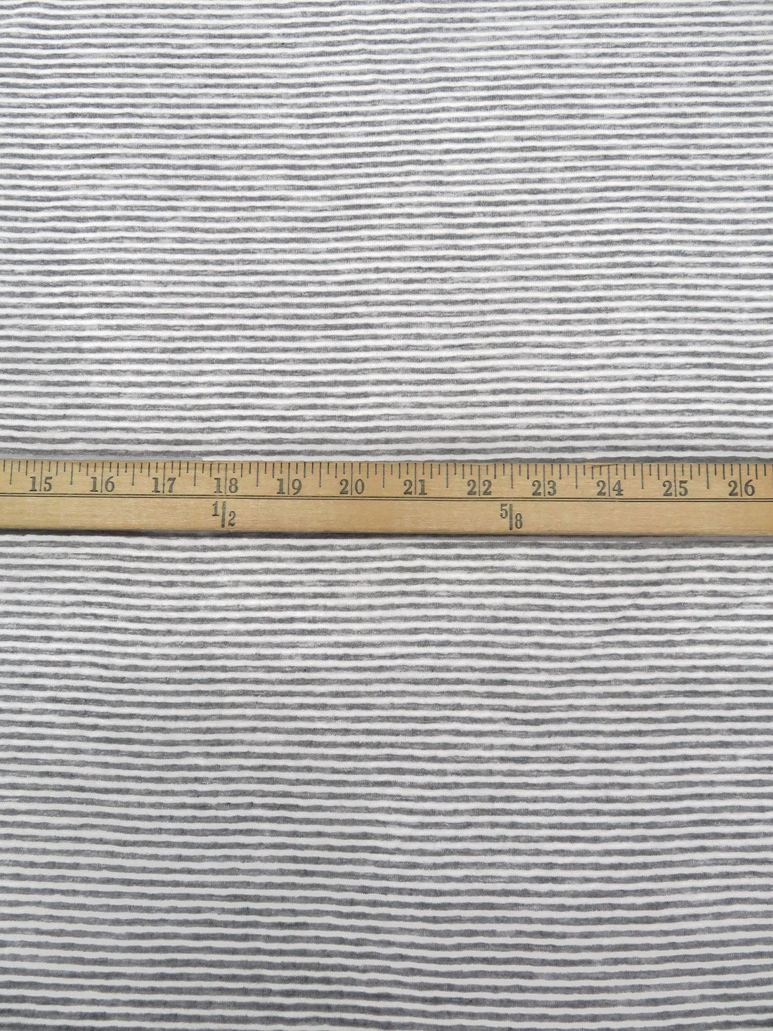 Iron Gray/White Cotton/Polyester Reversible Horizontal Stripe Weave Double Weave Knit 60W