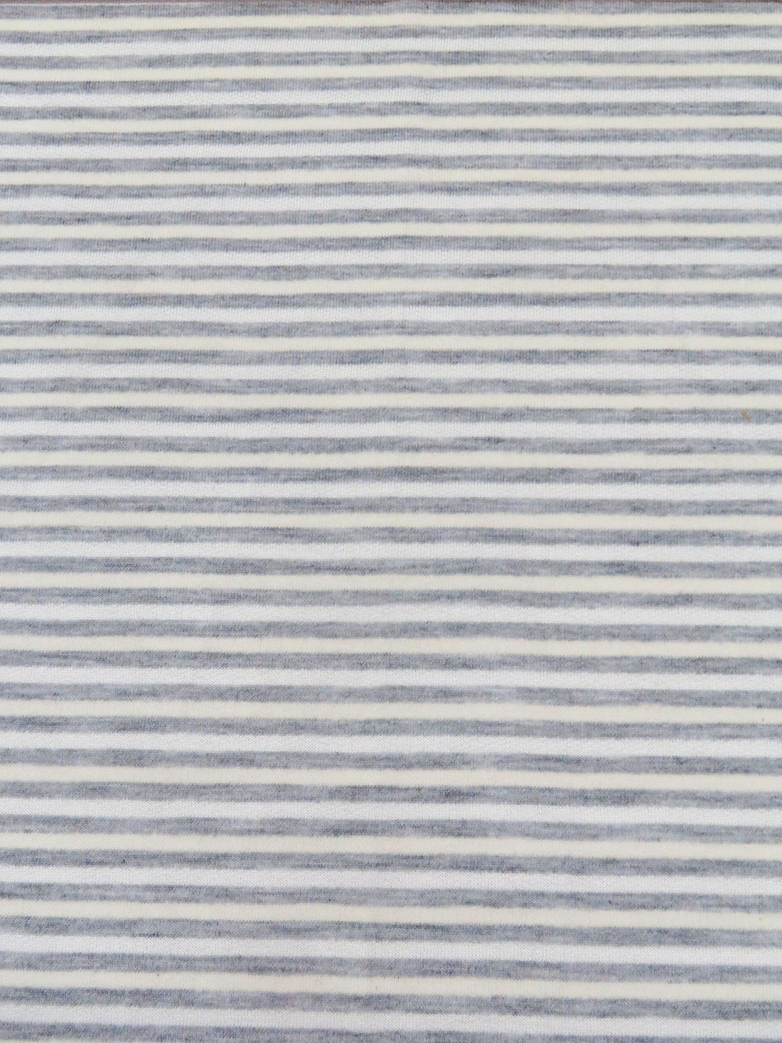 Seal Gray/White/Cream Polyester/Rayon Horizontal Stripe Weave French Terry Knit 62W