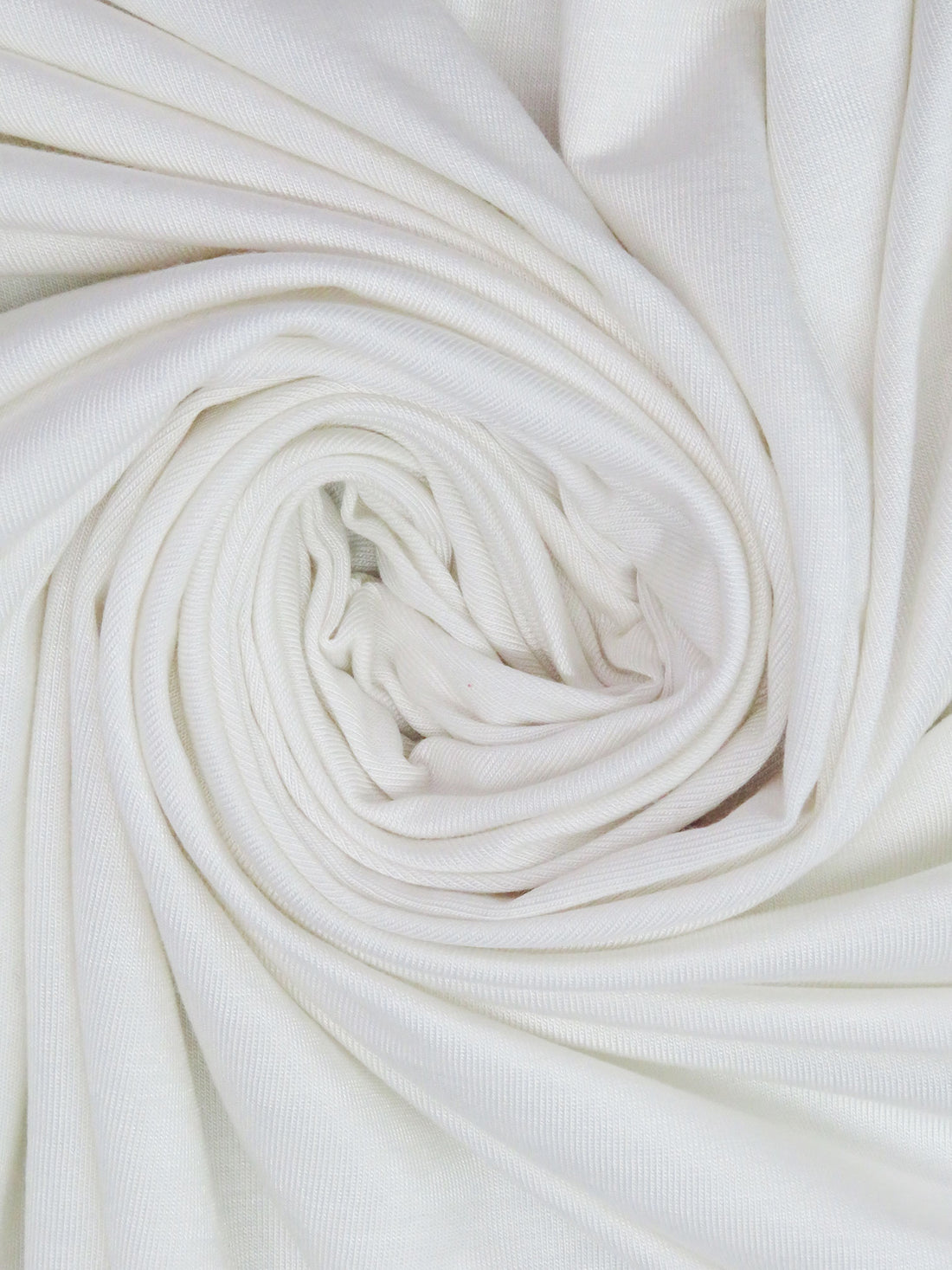 Soft White Modal/Lycra Jersey Knit 59W