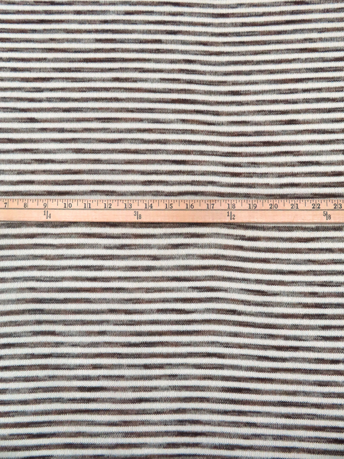 Beige/Camel/Chocolate/Multi Polyester/Rayon Horizontal Stripe Weave Sweater Knit 54W