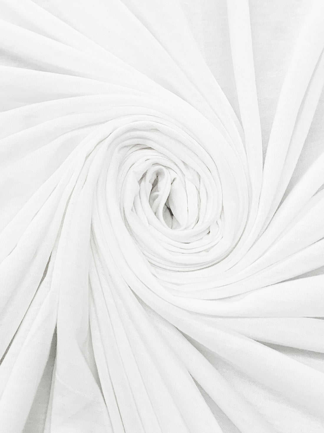 White Cotton/Rayon Tissue Jersey Knit 58W