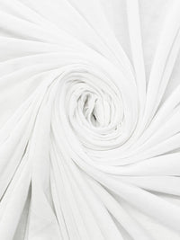 White Cotton/Rayon Tissue Jersey Knit 58W