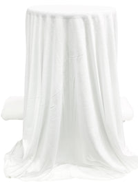 White Cotton/Rayon Tissue Jersey Knit 58W