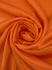 Vivid Orange 100% Polyester Charmeuse - NY Designer - 56W
