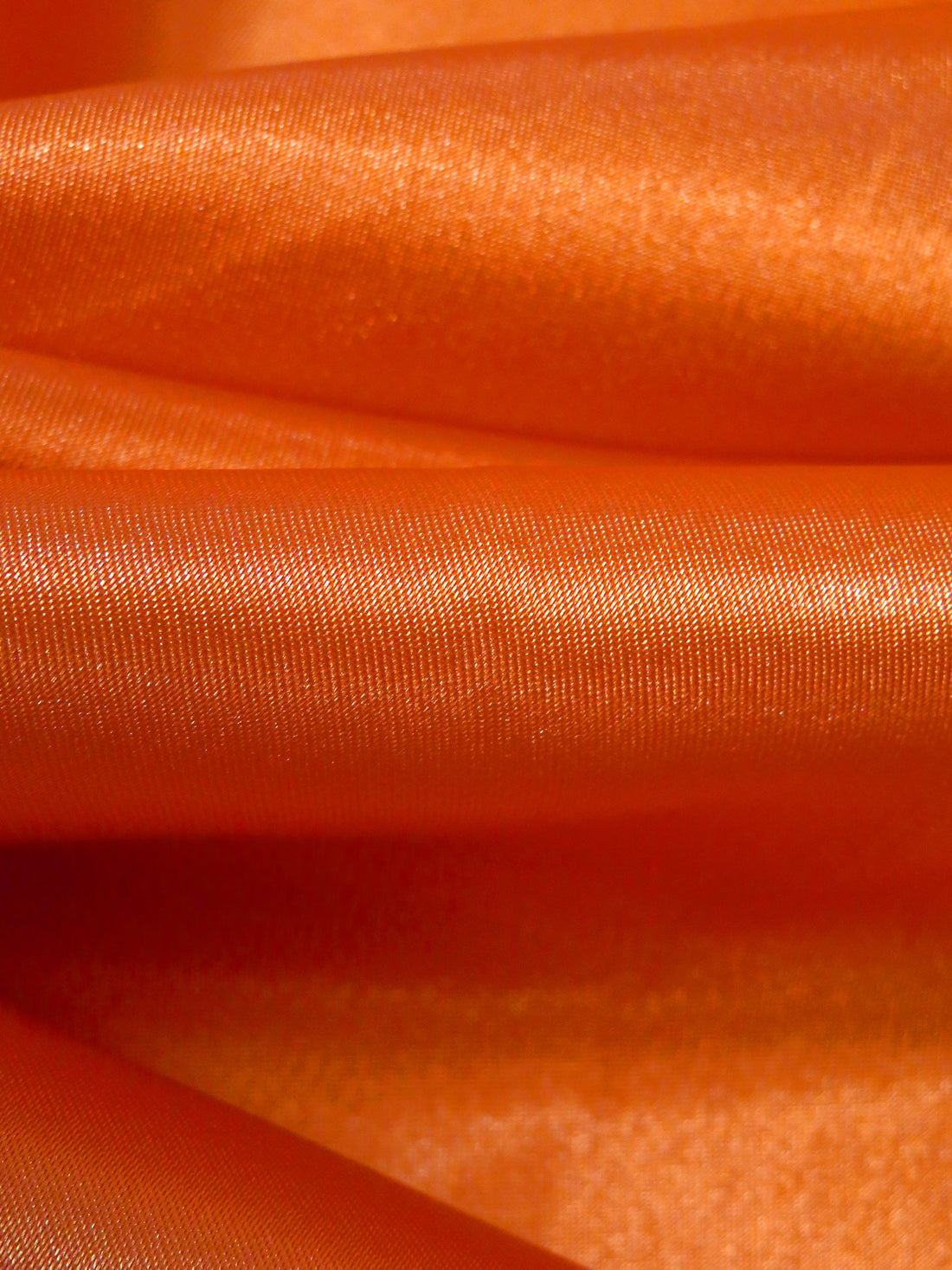 Vivid Orange 100% Polyester Charmeuse - NY Designer - 56W