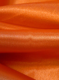 Vivid Orange 100% Polyester Charmeuse - NY Designer - 56W