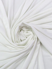 Daisy White Polyester/Lycra ITY Knit - NY Designer - 56W