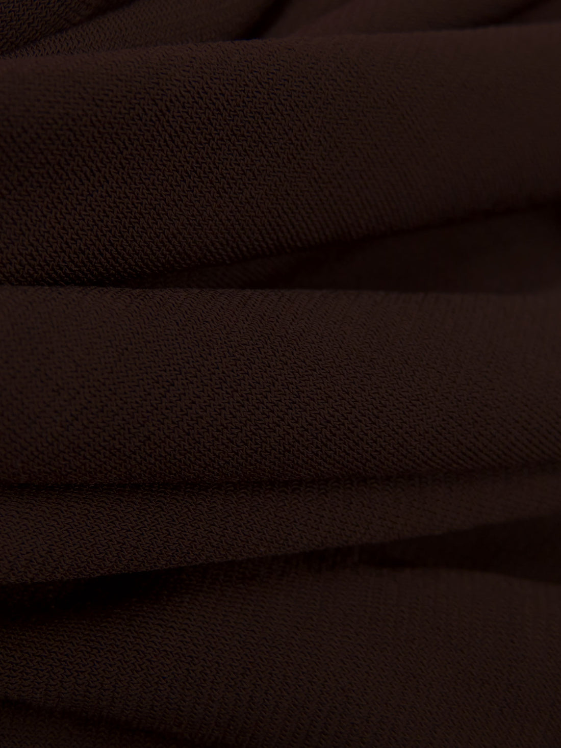 Dark Chocolate Polyester/Lycra ITY Knit - NY Designer - 58W