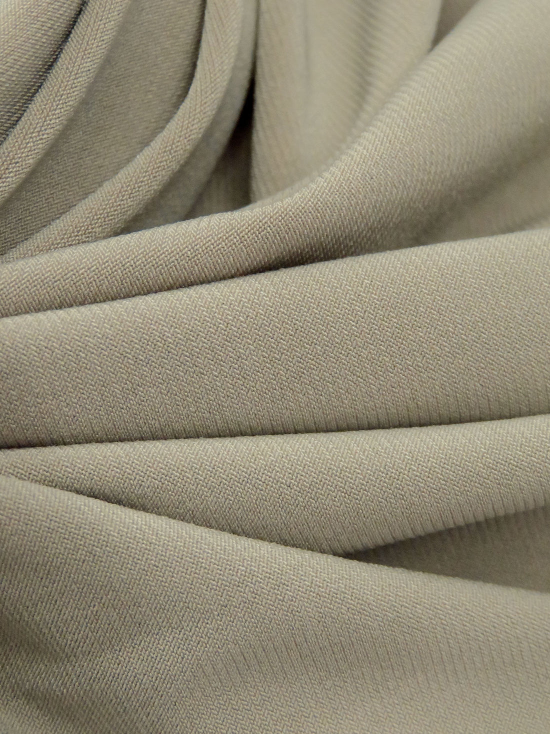 Deep Mushroom Polyester/Lycra ITY Knit - NY Designer - 57W