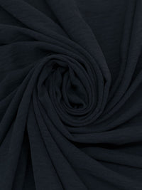 Muted Midnight Navy Polyester/Lycra Washed-Look Stretch Blouse Weight Woven - NY Designer - 58W