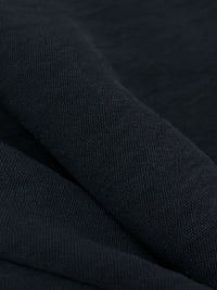 Muted Midnight Navy Polyester/Lycra Washed-Look Stretch Blouse Weight Woven - NY Designer - 58W