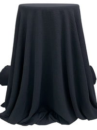 Muted Midnight Navy Polyester/Lycra Washed-Look Stretch Blouse Weight Woven - NY Designer - 58W