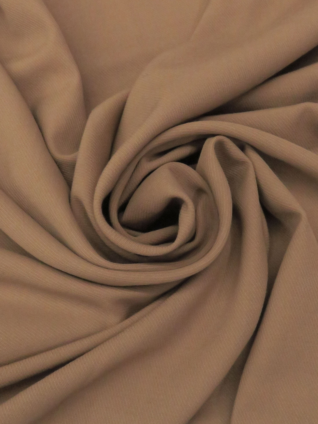 Latte Brown Worsted Wool/Nylon Cavalry Twill Suiting 60W