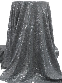 Trolley Gray Polyester/Lycra Disco Dot Slinky Knit - NY Designer - 54W