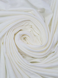 Daisy White Rayon/Lycra Jersey Knit - NY Designer - 58W