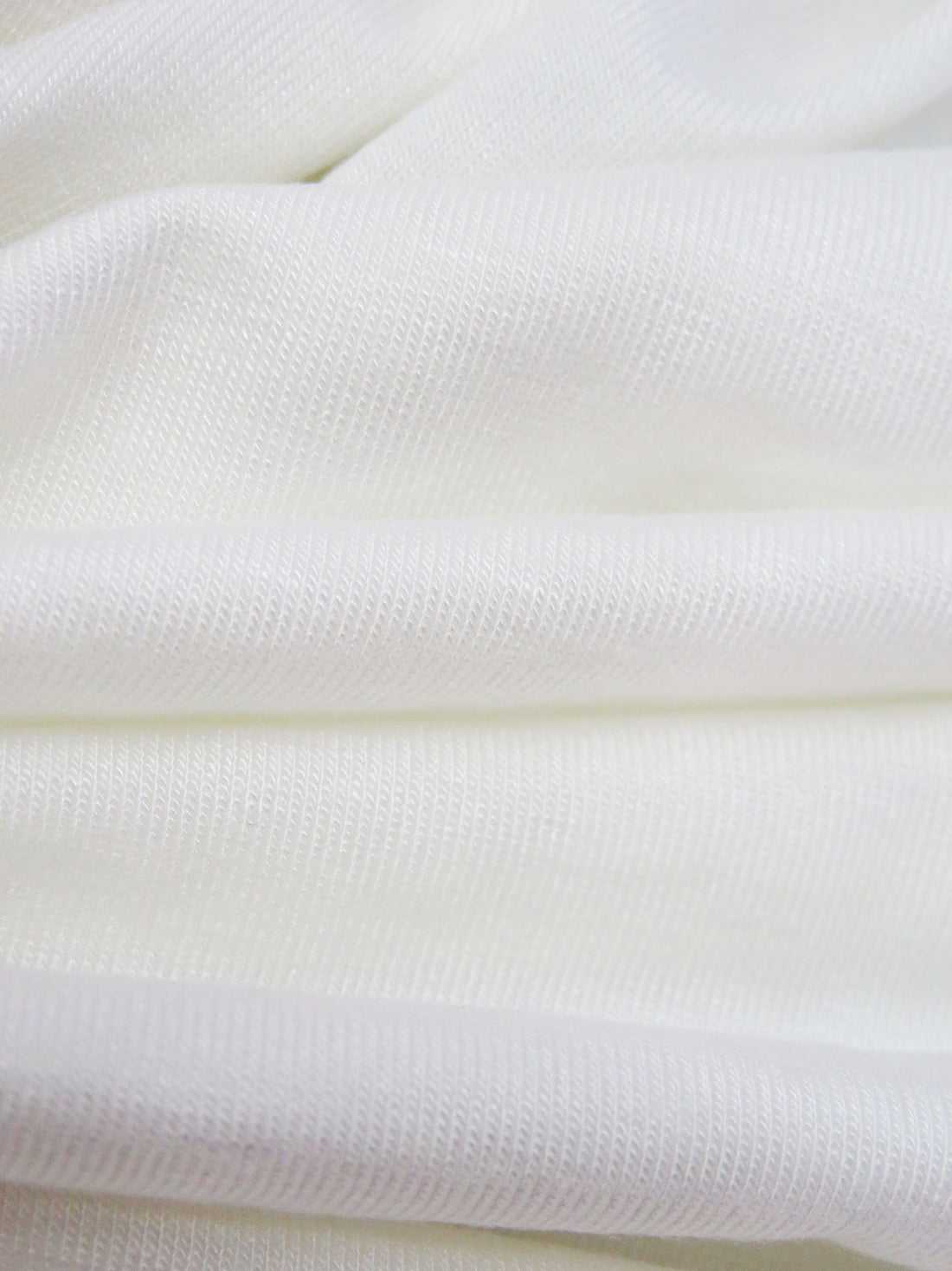 Daisy White Rayon/Lycra Jersey Knit - NY Designer - 58W