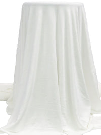 Daisy White Rayon/Lycra Jersey Knit - NY Designer - 58W