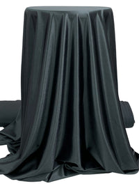 Cool Graphite Polyester/Lycra Stretch Satin Knit - NY Designer - 58W