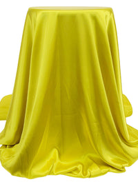 Bitter Lemon 100% Polyester Charmeuse - NY Designer - 56W