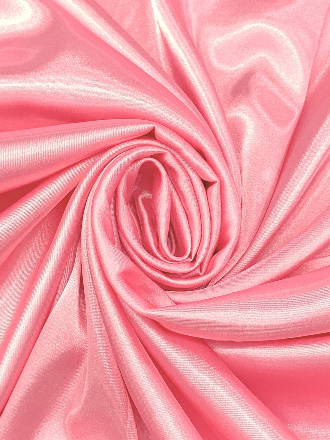 Cherry Blossom Pink 100% Polyester Charmeuse - NY Designer - 56W