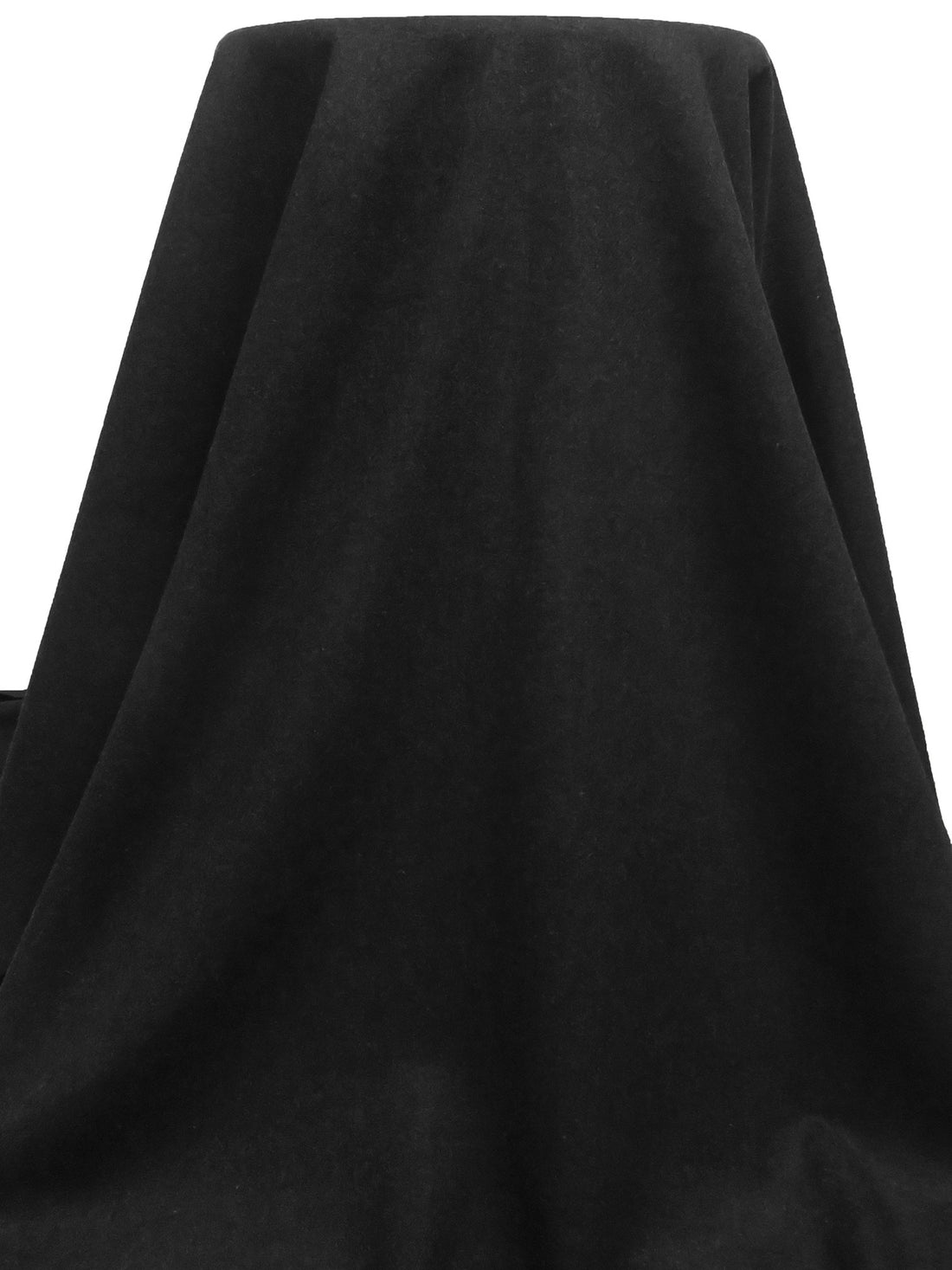 Dark Charcoal Gray Wool/Polyester Flannel Suiting - NY Designer - 58W