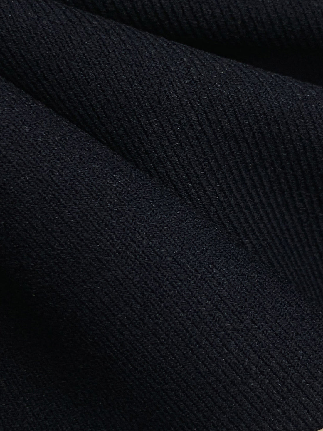 Dark Navy Wool/Nylon Twill Suiting - NY Designer - 57W