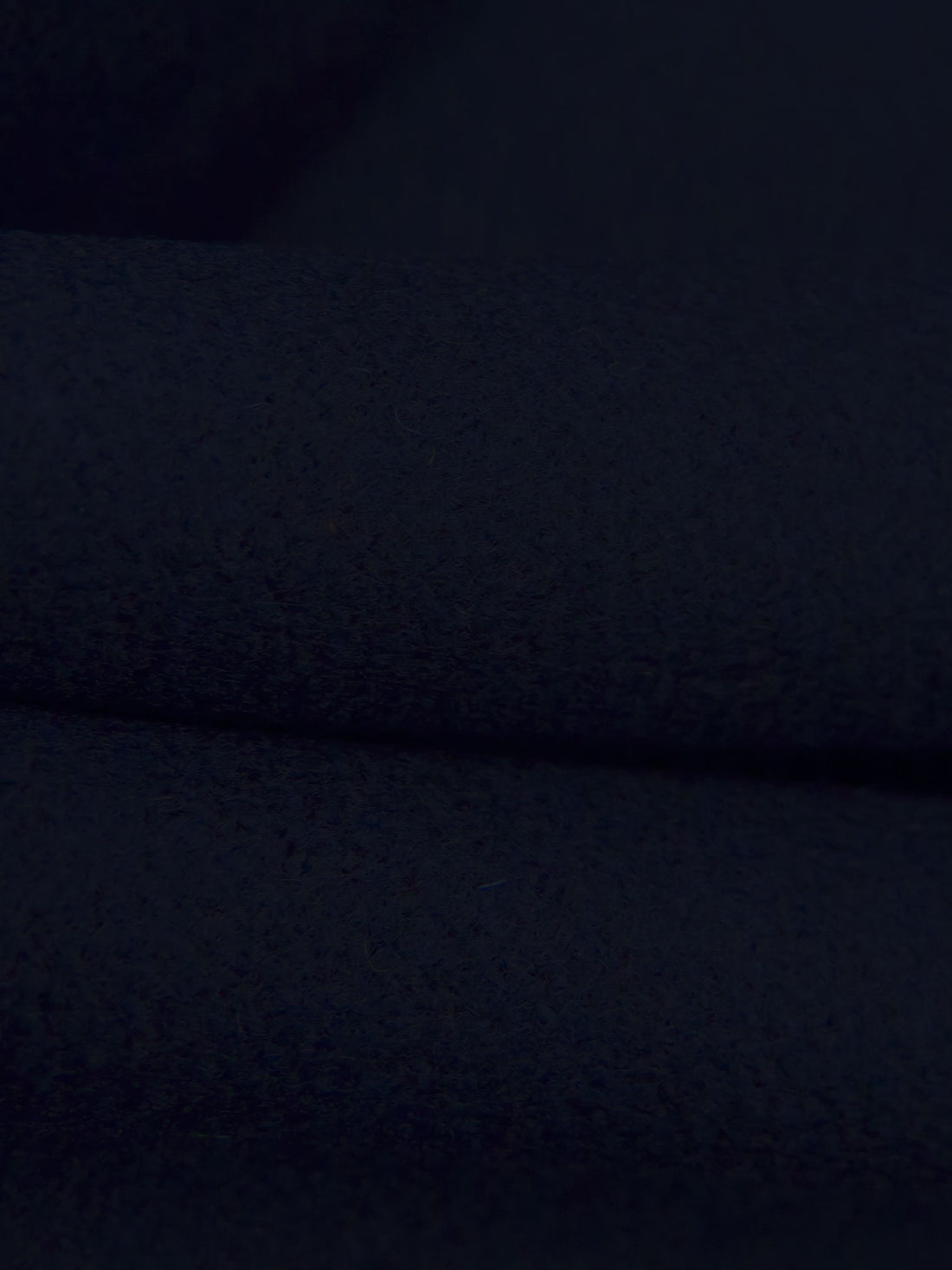 Midnight Navy 100% Wool Flannel Suiting - NY Designer - 60W