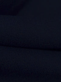 Midnight Navy 100% Wool Flannel Suiting - NY Designer - 60W