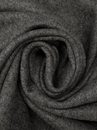 Dark Gray/Cloud Gray 100% Wool Heathered Melton Coating - NY Designer - 60W