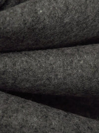 Dark Gray/Cloud Gray 100% Wool Heathered Melton Coating - NY Designer - 60W